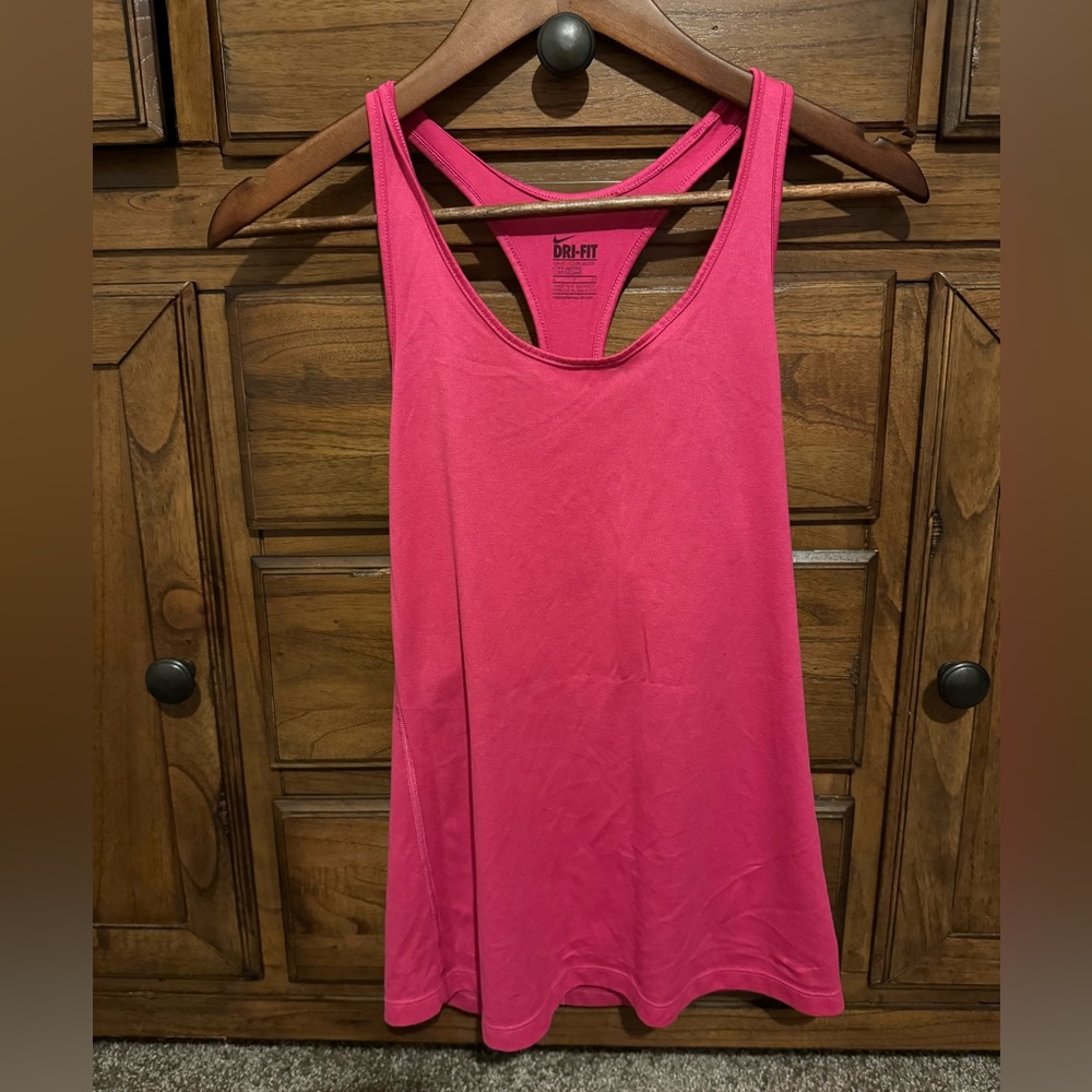 Pink Nike workout tank top